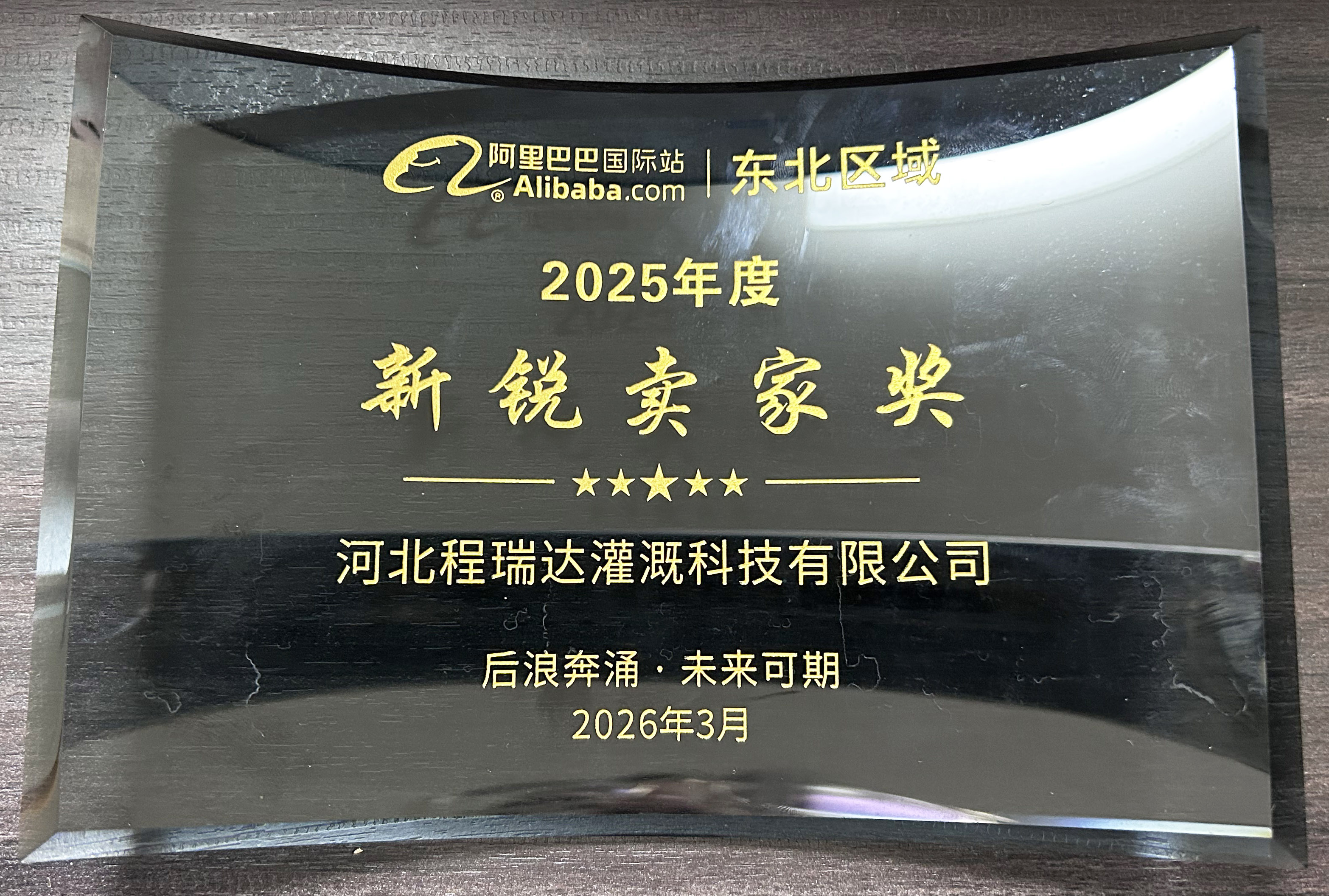 静海程瑞达灌溉 | 荣获阿里国际站新锐卖家奖